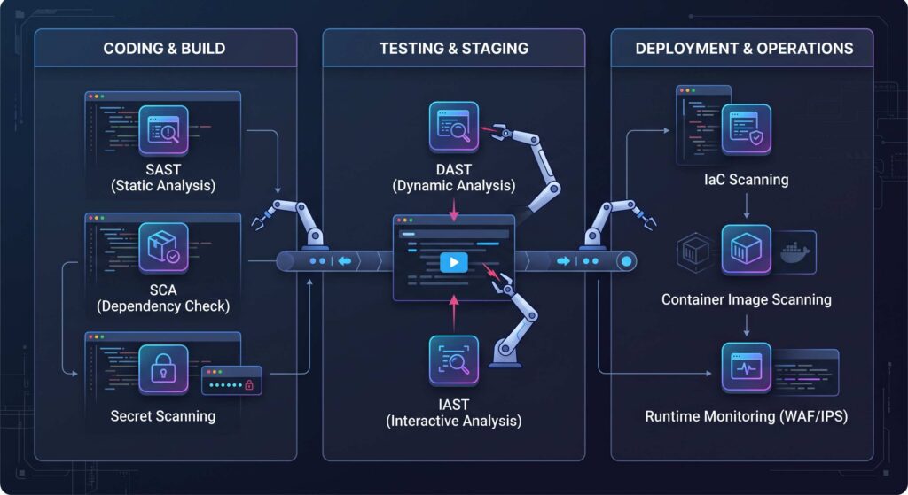 ابزارها و تستهای امنیتی اصلی در DevSecOps