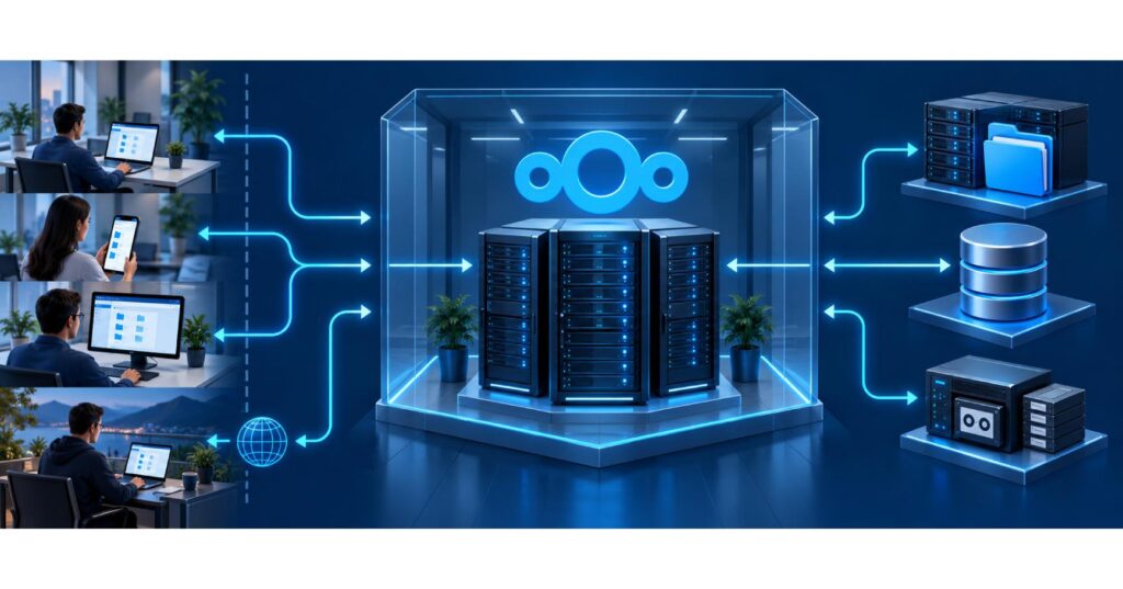 نحوه کار Nextcloud و همگامسازی فایل میان کاربران و سرور
